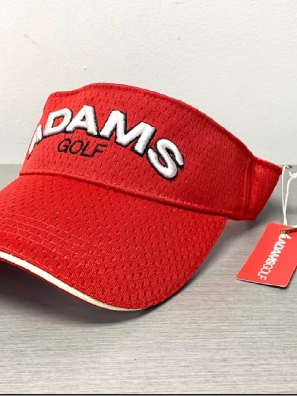 Adams Golf 2012 Tour Series Red Adjustable Visor NWT